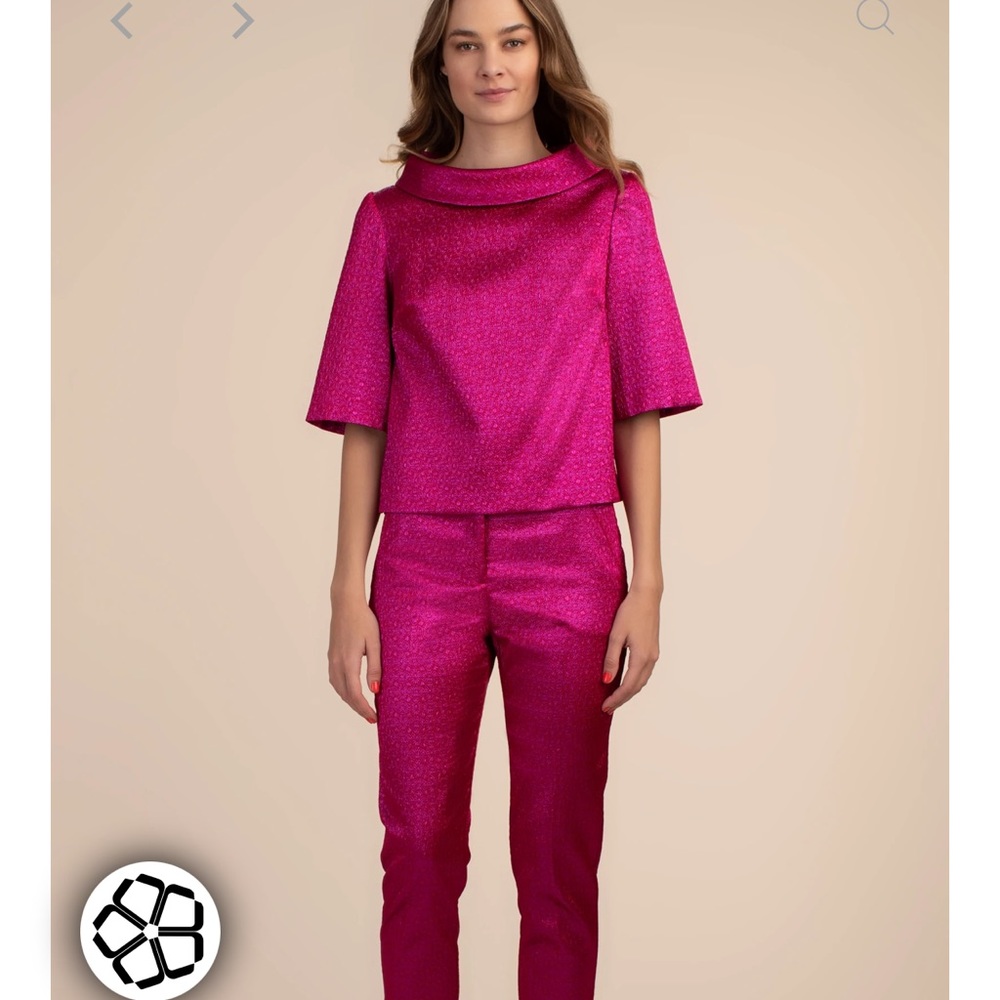SPRING! Trina Turk jewel pink Moss 2, sz 4 NWT - Picture 7 of 8